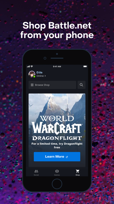 Battle.net App Store screenshot