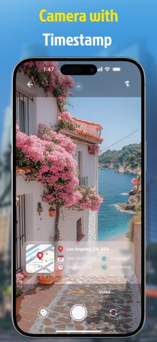 Mapvia: Auto Timestamp GPS Cam App Store screenshot