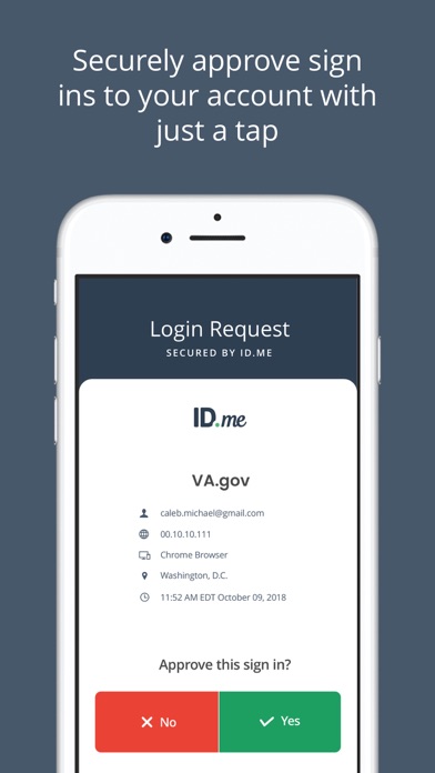 ID.me Authenticator App Store screenshot