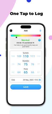 Blood Pressure Jot: Tracker App Store screenshot