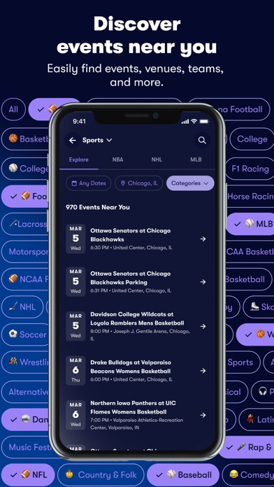 Vivid Seats | Buy Tickets App Store screenshot