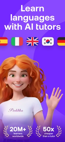 Praktika – AI Language Tutor App Store screenshot