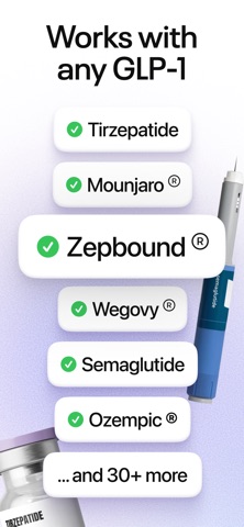MeAgain: GLP-1 Tracker App App Store screenshot
