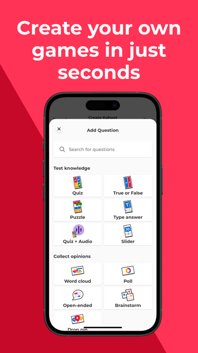 Kahoot! Play & Create Quizzes App Store screenshot