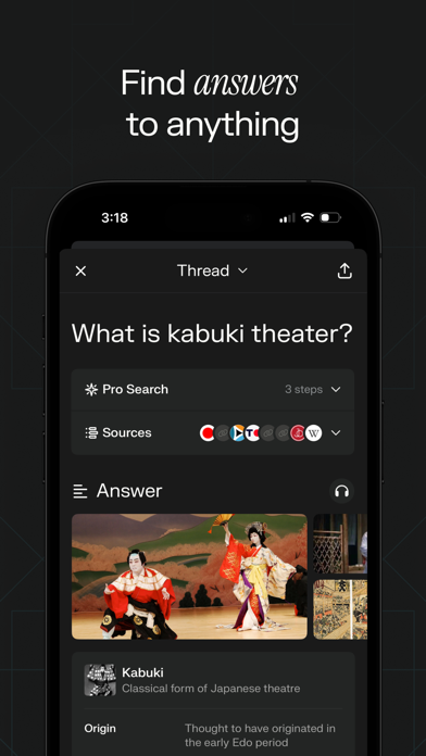 Perplexity - AI Search & Chat App Store screenshot