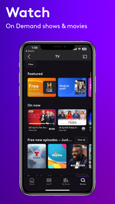 Xfinity Stream App Store screenshot