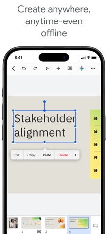 Google Slides App Store screenshot