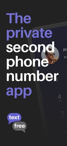Text Free: Second Phone Number App Store screenshot