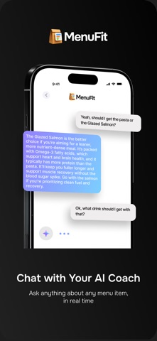 MenuFit - Healthy Eating Out App Store screenshot