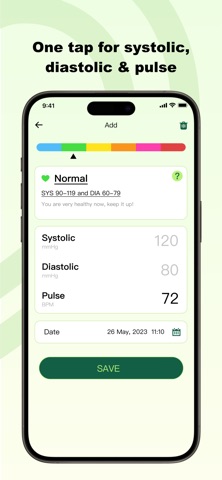Blood Pressure Touch: Log&Info App Store screenshot