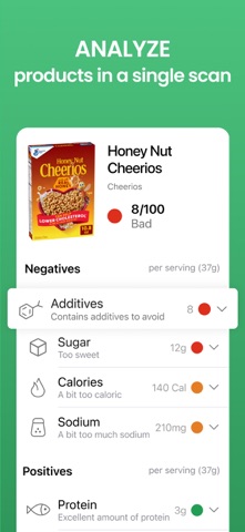 Yuka - Food & Cosmetic Scanner App Store screenshot