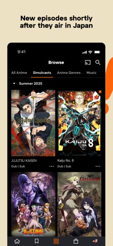 Crunchyroll App Store screenshot