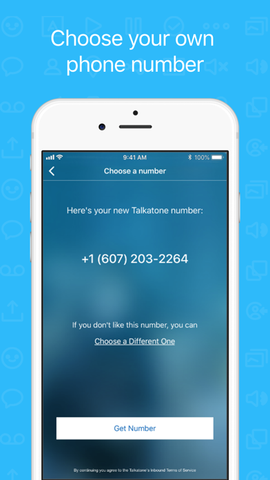 Talkatone: WiFi Text & Calls App Store screenshot