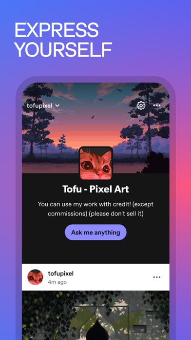 Tumblr: Social Media & Art App Store screenshot