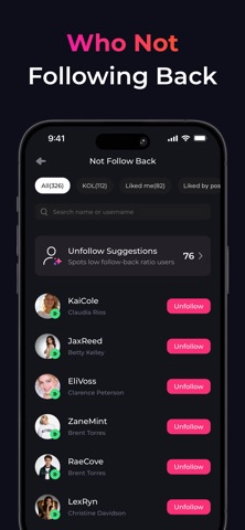 Reports+ for Followers Tracker App Store screenshot