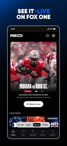 FOX One: Live News, Sports, TV App Store screenshot