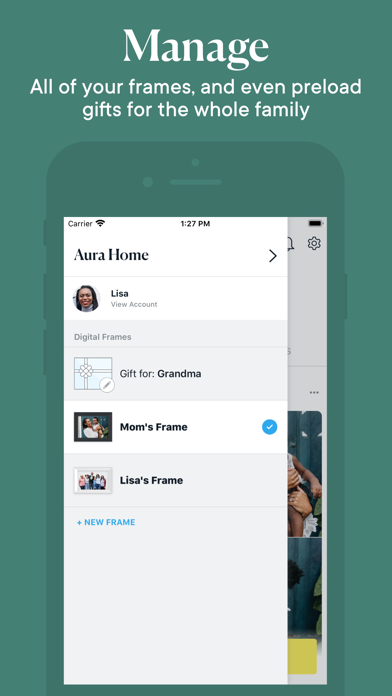 Aura Frames App Store screenshot