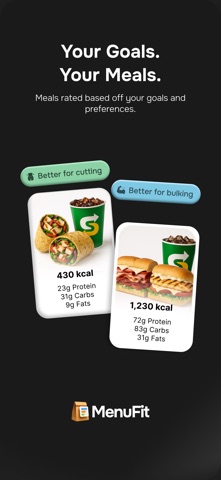 MenuFit - Healthy Eating Out App Store screenshot