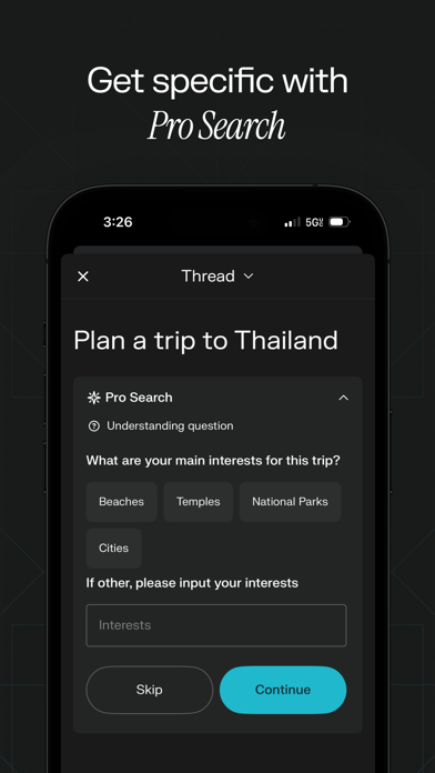 Perplexity - AI Search & Chat App Store screenshot