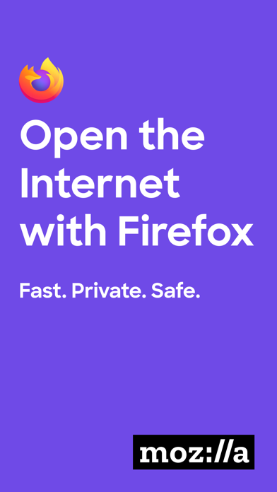 Firefox Fast & Private Browser App Store screenshot