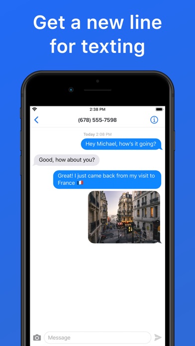Second Texting Number App Store screenshot