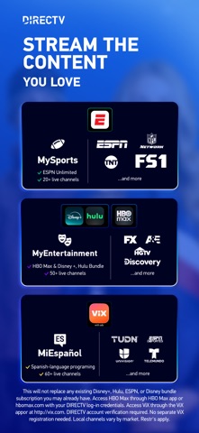 DIRECTV: TV & Movie Streaming App Store screenshot