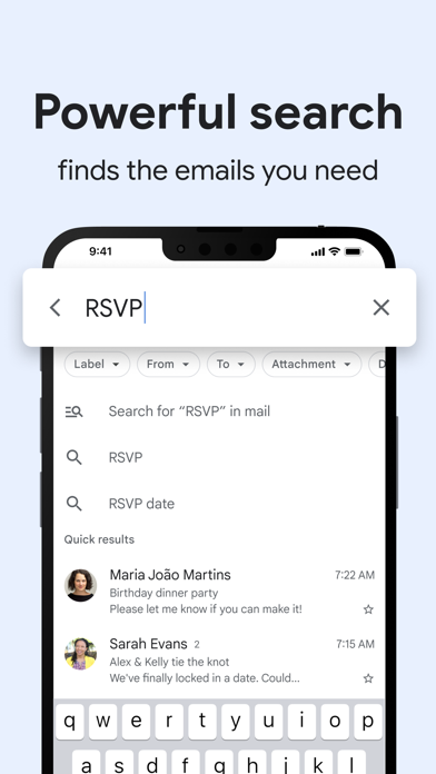 Gmail - Email by Google App Store screenshot