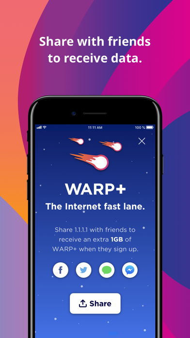 1.1.1.1: Faster Internet App Store screenshot