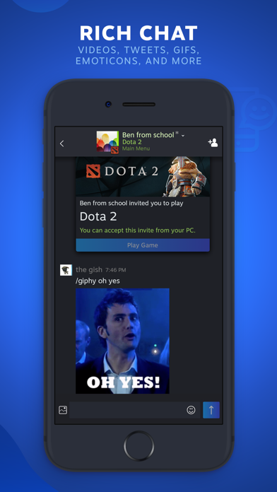 Steam Chat App Store screenshot