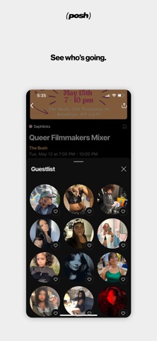 Posh – Create & Find Events App Store screenshot