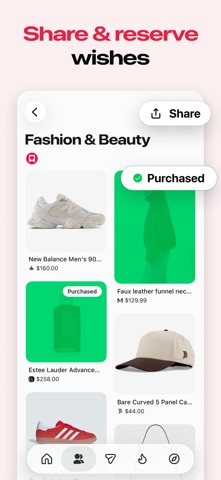 Listful - Wishlist & Shopping App Store screenshot