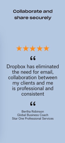 Dropbox: Cloud Storage Backup App Store screenshot