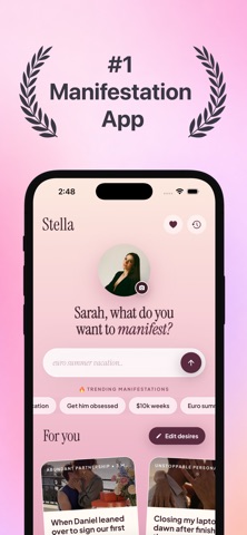 Stella - Manifest Anything App Store screenshot
