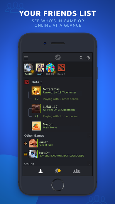 Steam Chat App Store screenshot