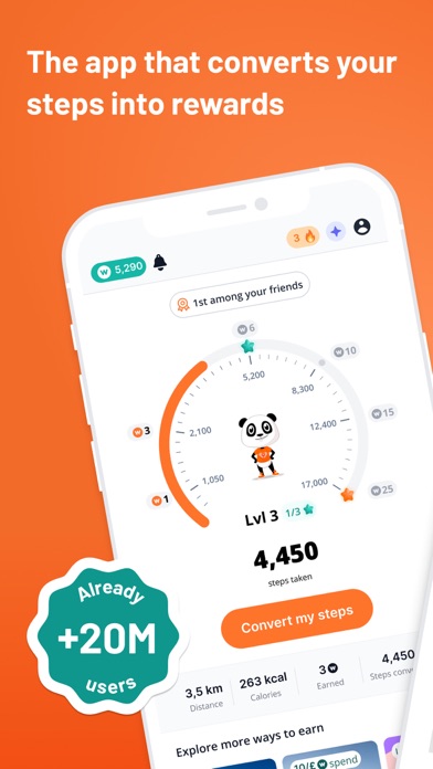 WeWard - Walking Rewards App App Store screenshot