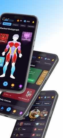 Liftoff - Ranked Gym Workouts App Store screenshot