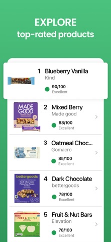 Yuka - Food & Cosmetic Scanner App Store screenshot