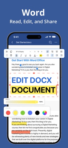 Office Word: Edit Document App Store screenshot