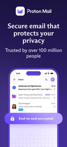 Proton Mail - Encrypted Email App Store screenshot