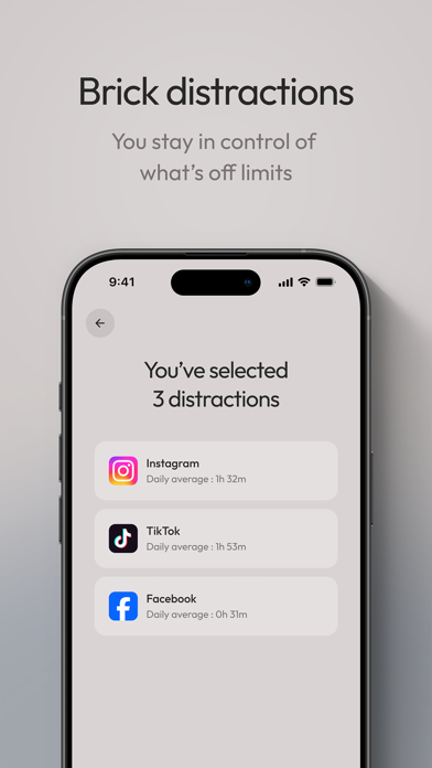 Brick - Ditch Distractions App Store screenshot