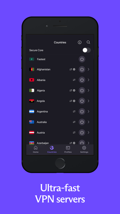 Proton VPN: Fast & Secure App Store screenshot