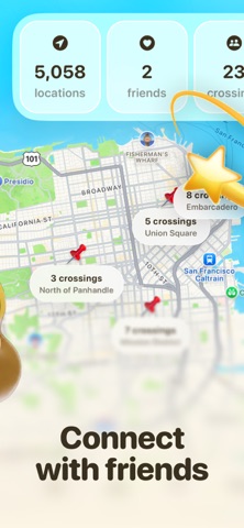Crossi: Crossed Paths Before? App Store screenshot