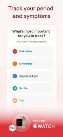 Clue Period & Cycle Tracker App Store screenshot