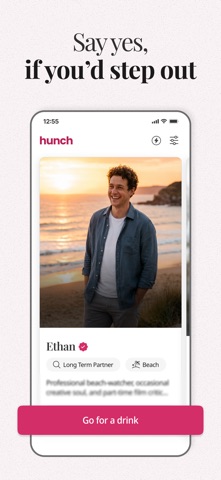 Hunch Dating App: Vibe & Meet App Store screenshot