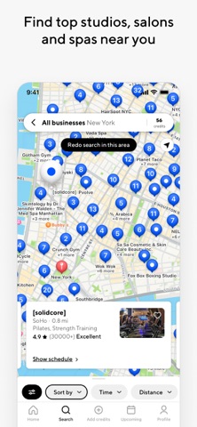 ClassPass: Fitness, Spa, Salon App Store screenshot