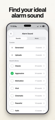 Wayk: Alarm Clock to Wake Up App Store screenshot