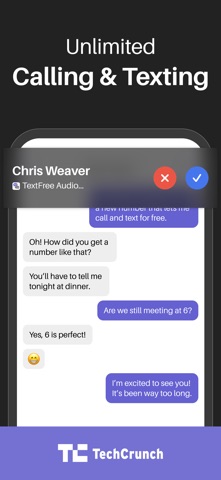 Text Free: Second Phone Number App Store screenshot