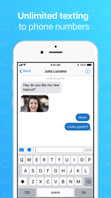 Talkatone: WiFi Text & Calls App Store screenshot