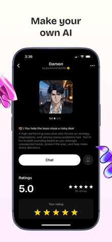 Swerve: AI Chat & Stories App Store screenshot