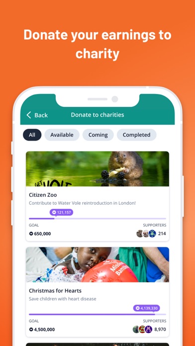 WeWard - Walking Rewards App App Store screenshot